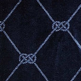 2' X 6' Navy Nautical Knots Washable Runner Rug - Homeroots - Flyclothing LLC