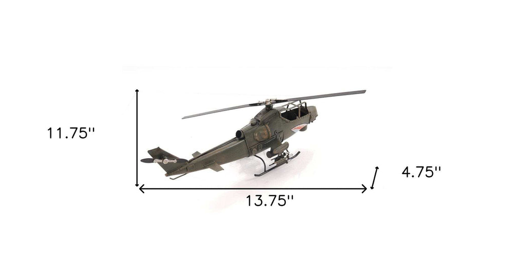 Ah-1G Cobra Helicopter Sculpture - Homeroots - Flyclothing LLC
