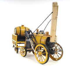 c1829 Yellow Rocket Steam Engine Model Sculpture - Homeroots