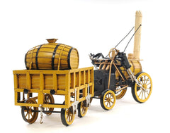 c1829 Yellow Rocket Steam Engine Model Sculpture - Homeroots