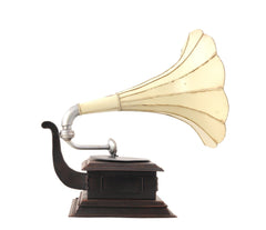 c1911 HMV Gramophone Built to Scale Model Sculpture - Homeroots