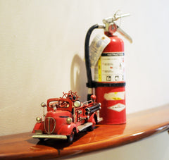 c1938 Ford Red Fire Engine Sculpture - Homeroots
