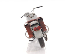 6" Grey Metal Hand Painted Decorative Motorcycle - Homeroots