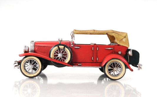 c1933 Vintage Red Duesenberg Model J Sculpture - Homeroots