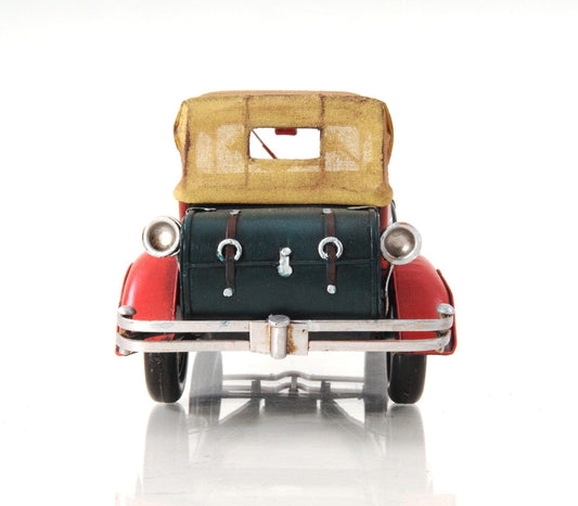 c1933 Vintage Red Duesenberg Model J Sculpture - Homeroots