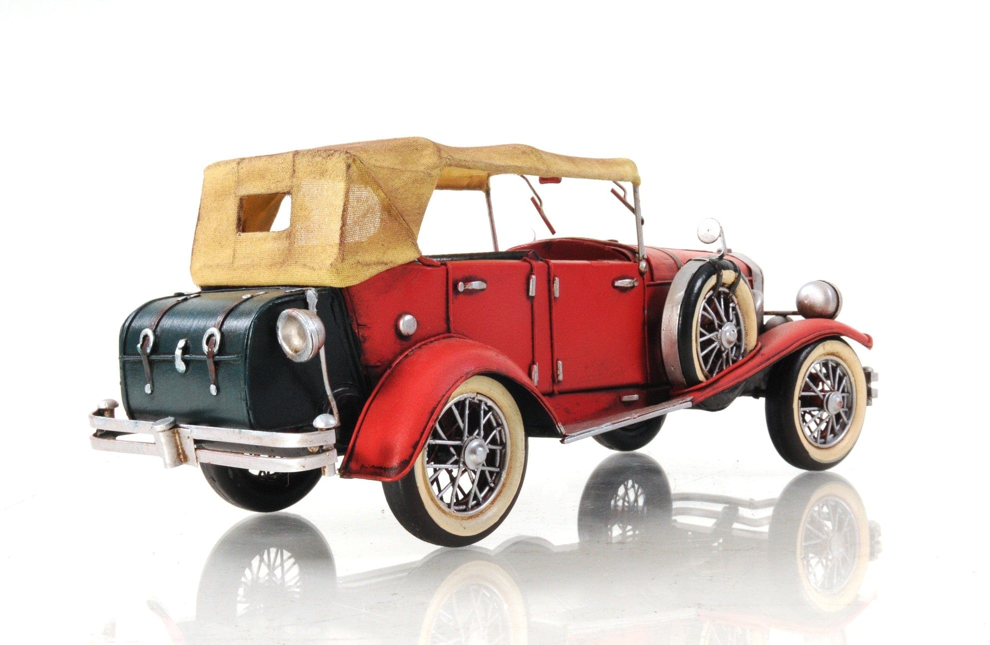 c1933 Vintage Red Duesenberg Model J Sculpture - Homeroots