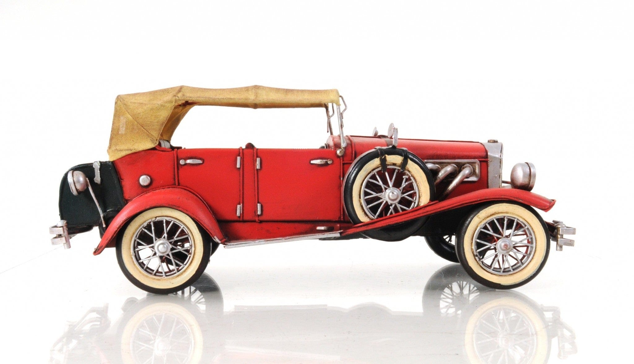 c1933 Vintage Red Duesenberg Model J Sculpture - Homeroots