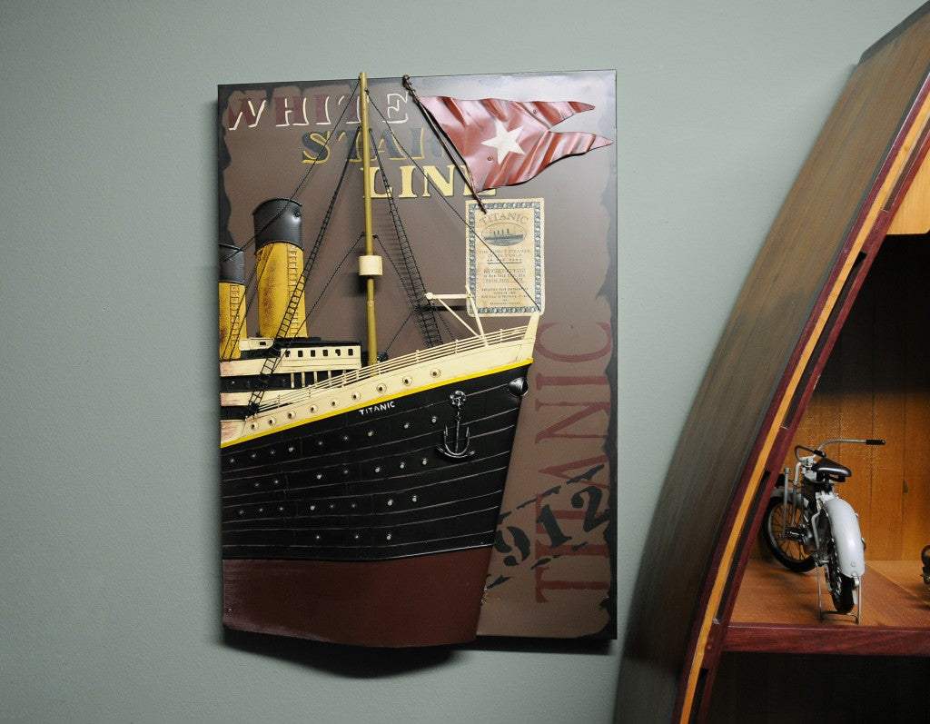 1912 RMS Titanic 3D Front Bow Painting - Homeroots - Flyclothing LLC