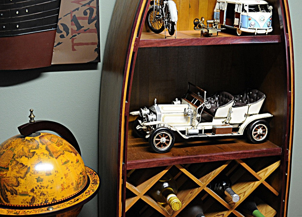 8" Silver Metal c1909 Rolls Royce Hand Painted Decorative Car - Homeroots - Flyclothing LLC