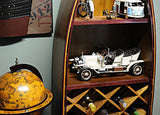 8" Silver Metal c1909 Rolls Royce Hand Painted Decorative Car - Homeroots