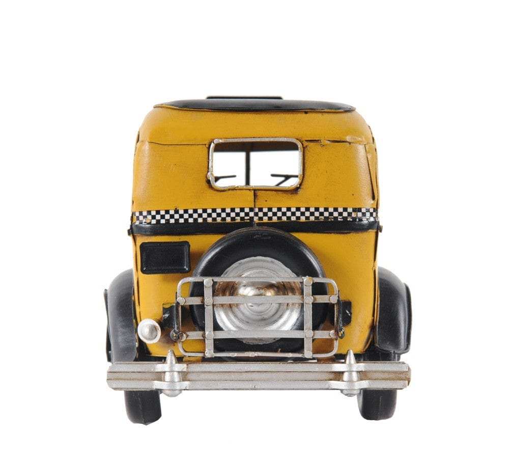c1933 Vintage Checker Taxi Cab Model Sculpture - Homeroots - Flyclothing LLC