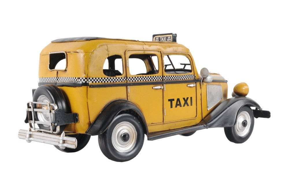 c1933 Vintage Checker Taxi Cab Model Sculpture - Homeroots - Flyclothing LLC