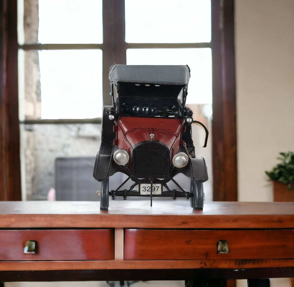 c1924 Red Ford Model T Car Sculpture - Homeroots - Flyclothing LLC
