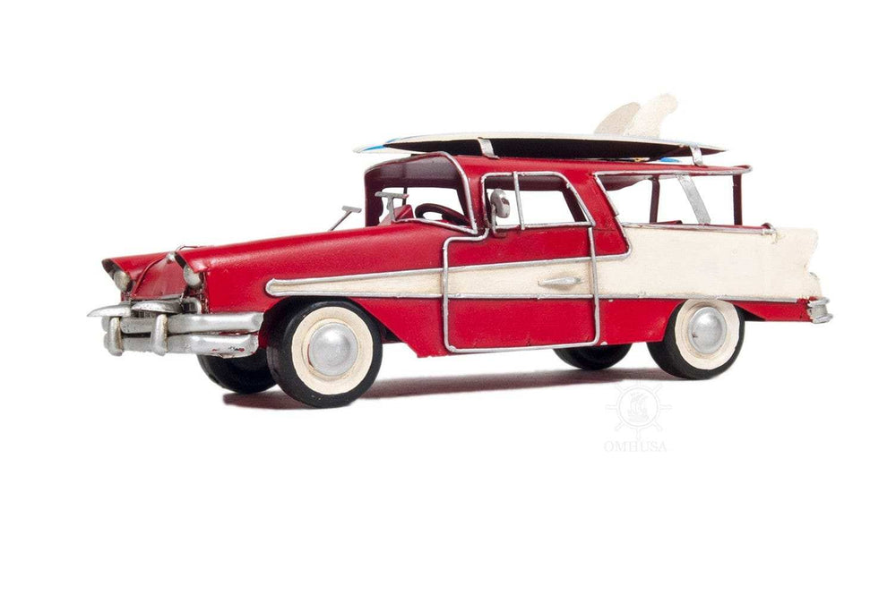 c1957 Red Ford Country Squire Station Wagon Sculpture - Homeroots - Flyclothing LLC