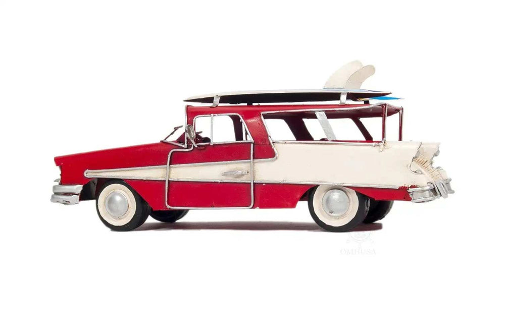 c1957 Red Ford Country Squire Station Wagon Sculpture - Homeroots - Flyclothing LLC