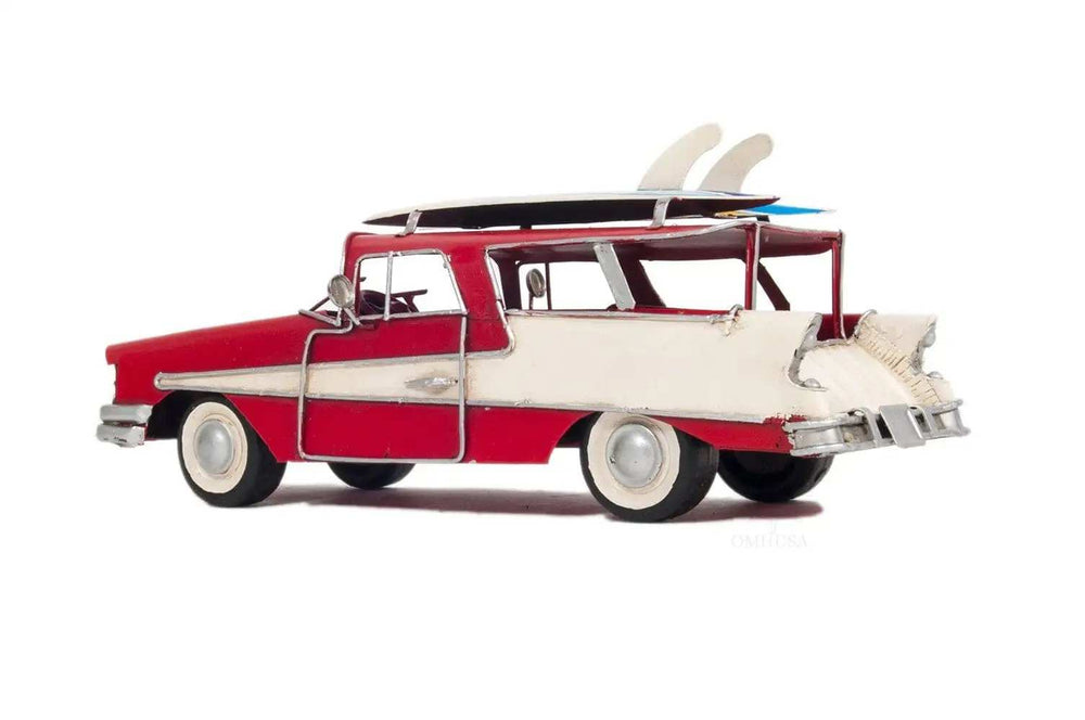 c1957 Red Ford Country Squire Station Wagon Sculpture - Homeroots - Flyclothing LLC