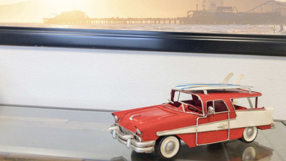 c1957 Red Ford Country Squire Station Wagon Sculpture - Homeroots - Flyclothing LLC