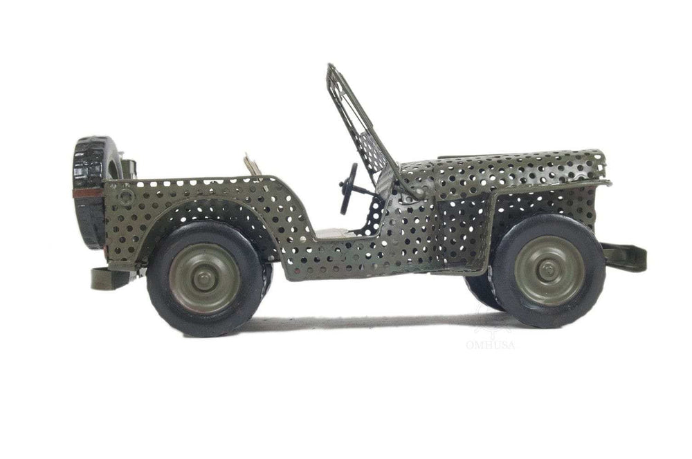 c1945 Willys CJ-2A Overland Jeep Sculpture - Homeroots - Flyclothing LLC