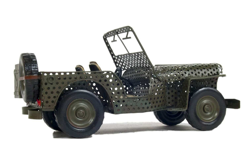 c1945 Willys CJ-2A Overland Jeep Sculpture - Homeroots - Flyclothing LLC
