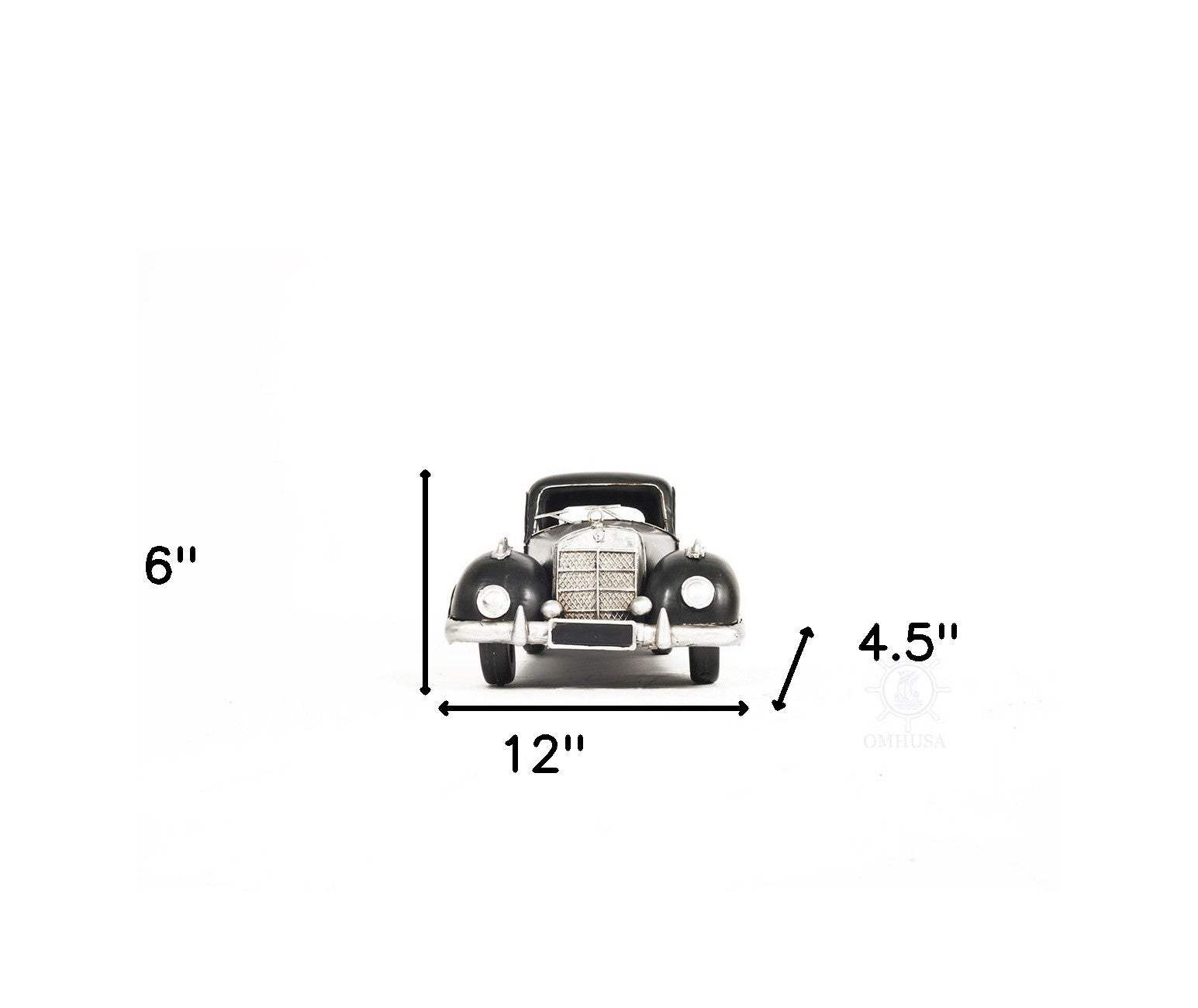 c1937 Plymouth P4 Deluxe Black Sculpture - Homeroots - Flyclothing LLC