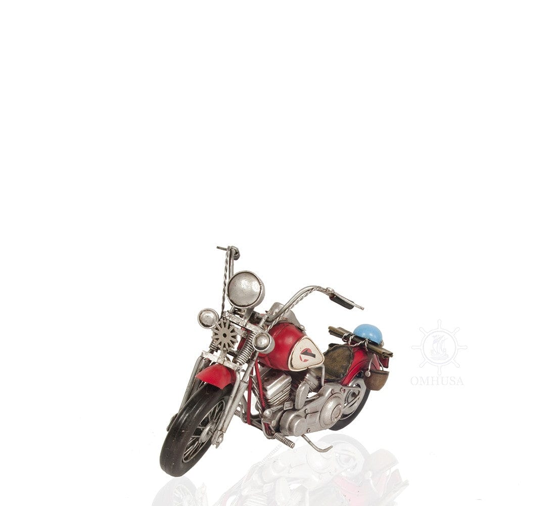 Red Harley Davidson Motorcycle Sculpture - Homeroots
