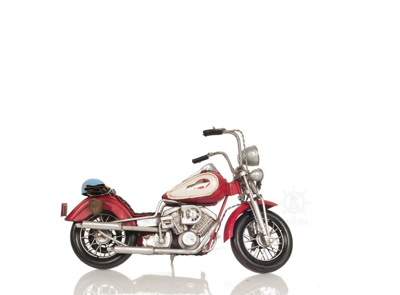 Red Harley Davidson Motorcycle Sculpture - Homeroots