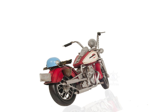 Red Harley Davidson Motorcycle Sculpture - Homeroots