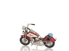 Red Harley Davidson Motorcycle Sculpture - Homeroots
