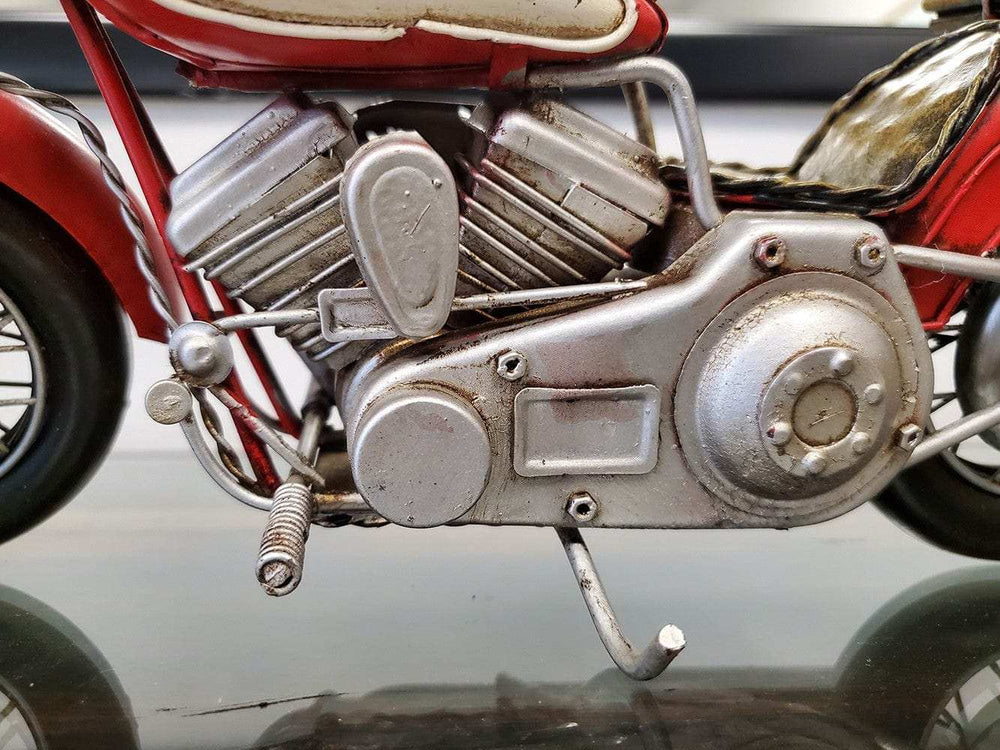 Red Harley Davidson Motorcycle Sculpture - Homeroots - Flyclothing LLC