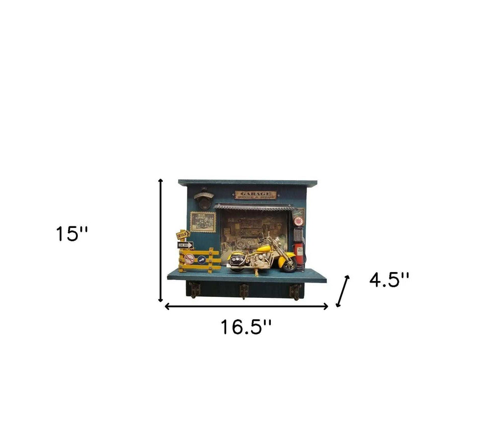 Vintage Harley Garage Key Organizer - Homeroots - Flyclothing LLC