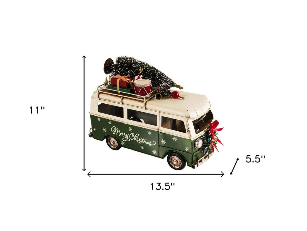 c1960s Volkswagen Christmas Bus Sculpture - Homeroots - Flyclothing LLC