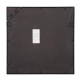 Graphite Geometric Design Square Metal Wall Mirror - Homeroots - Flyclothing LLC