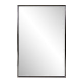 Brushed Titanium Rectangular Wall Mirror - Homeroots