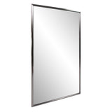 Brushed Titanium Rectangular Wall Mirror - Homeroots