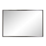 Brushed Titanium Rectangular Wall Mirror - Homeroots