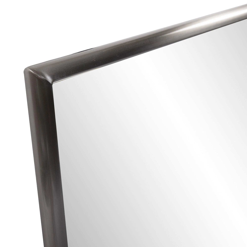 Brushed Titanium Rectangular Wall Mirror - Homeroots - Flyclothing LLC