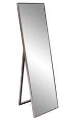 Sleek Brushed Brass Rectangular Full Length Standing Mirror - Homeroots