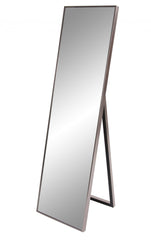 Sleek Brushed Brass Rectangular Full Length Standing Mirror - Homeroots