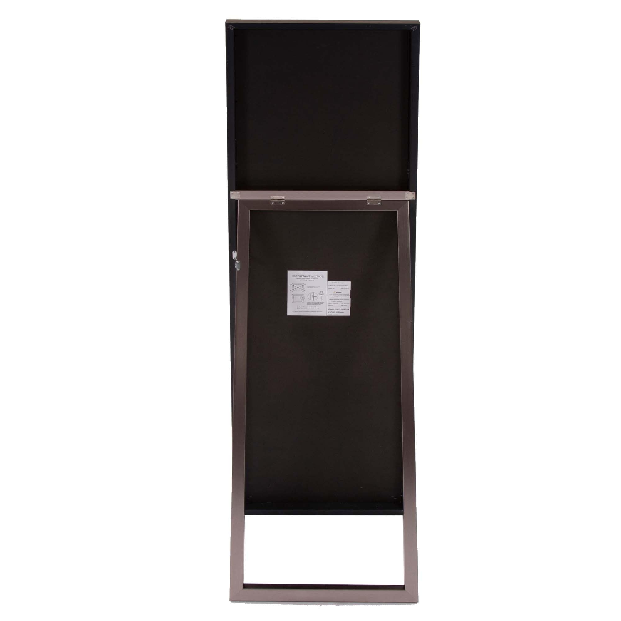Sleek Brushed Brass Rectangular Full Length Standing Mirror - Homeroots