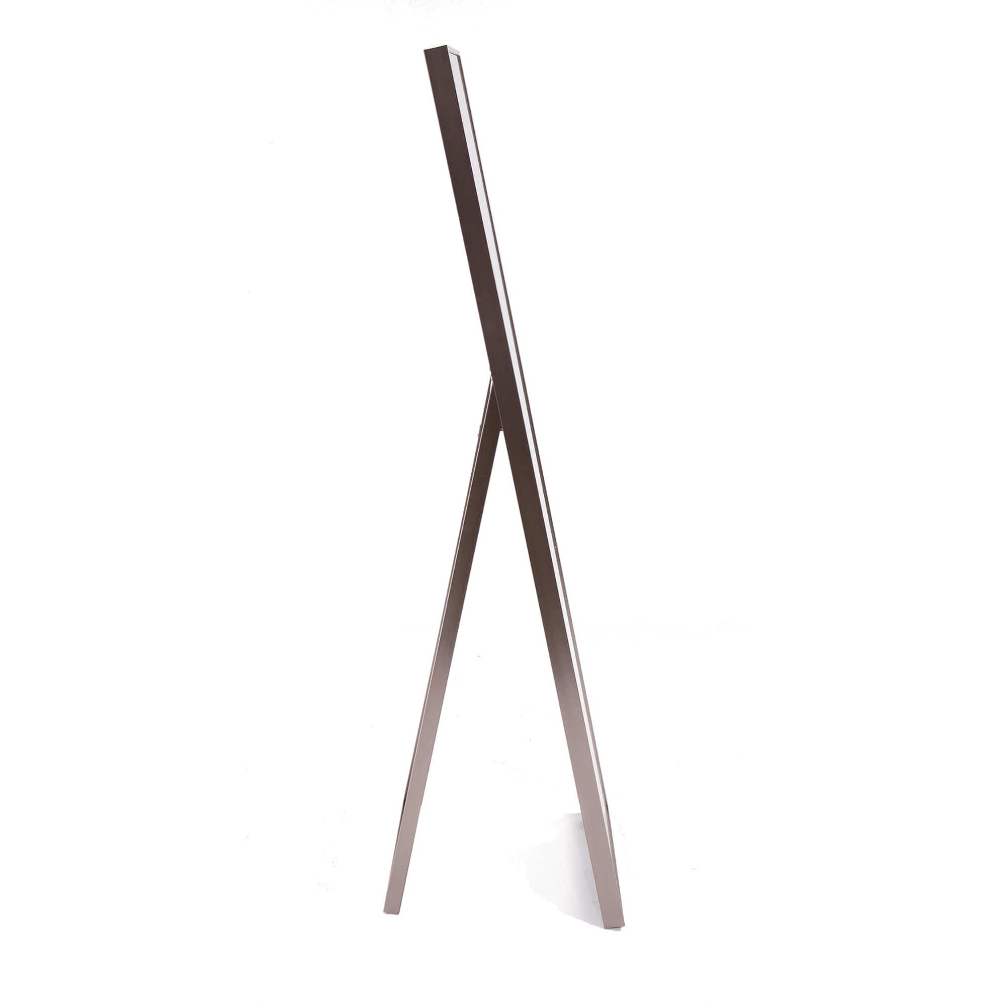 Sleek Brushed Brass Rectangular Full Length Standing Mirror - Homeroots