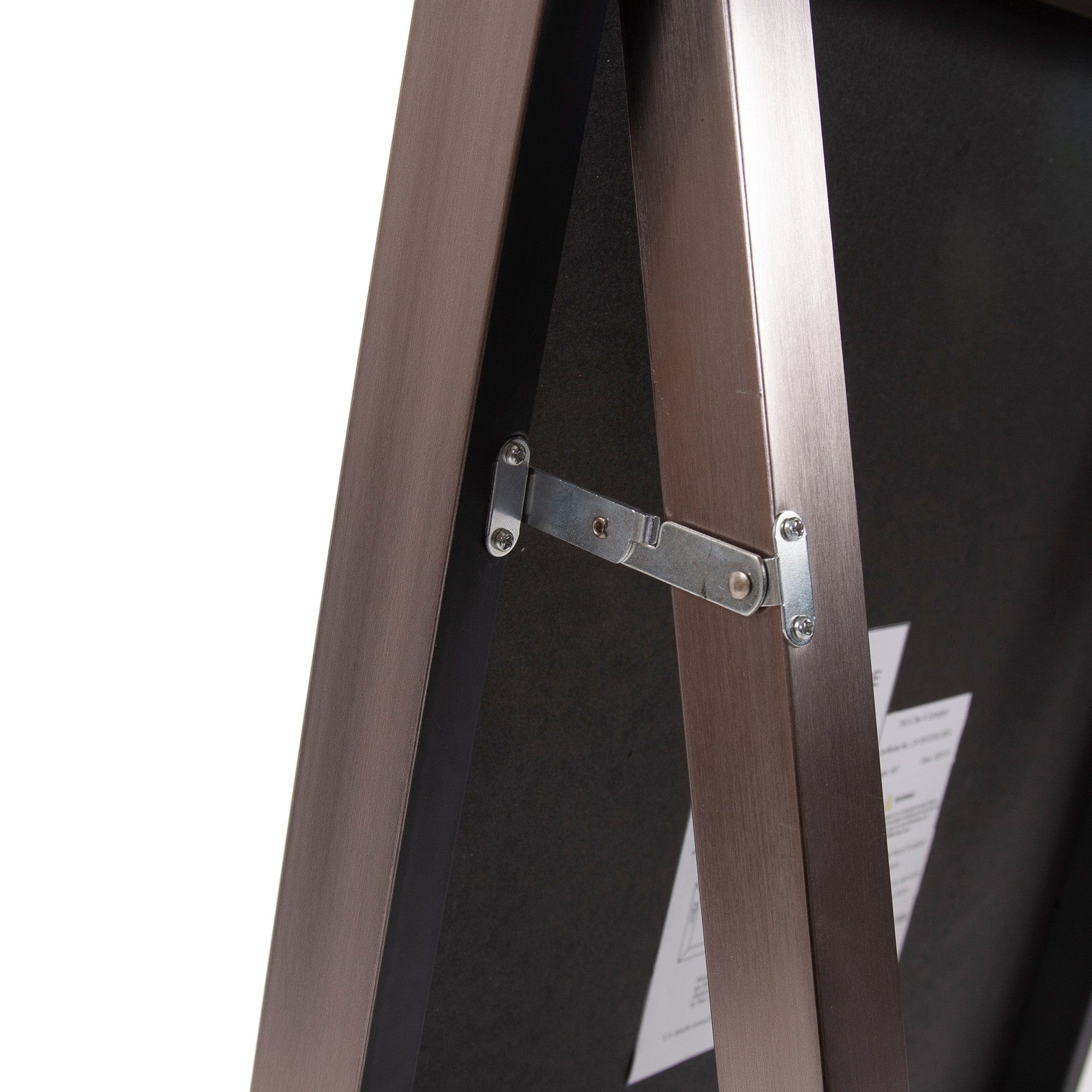 Sleek Brushed Brass Rectangular Full Length Standing Mirror - Homeroots