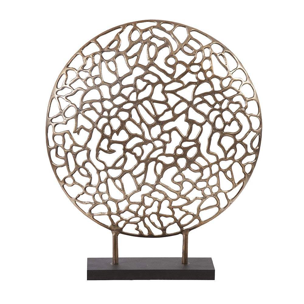 Bronze and Black Abstract Coral Sculpture - Homeroots - Flyclothing LLC