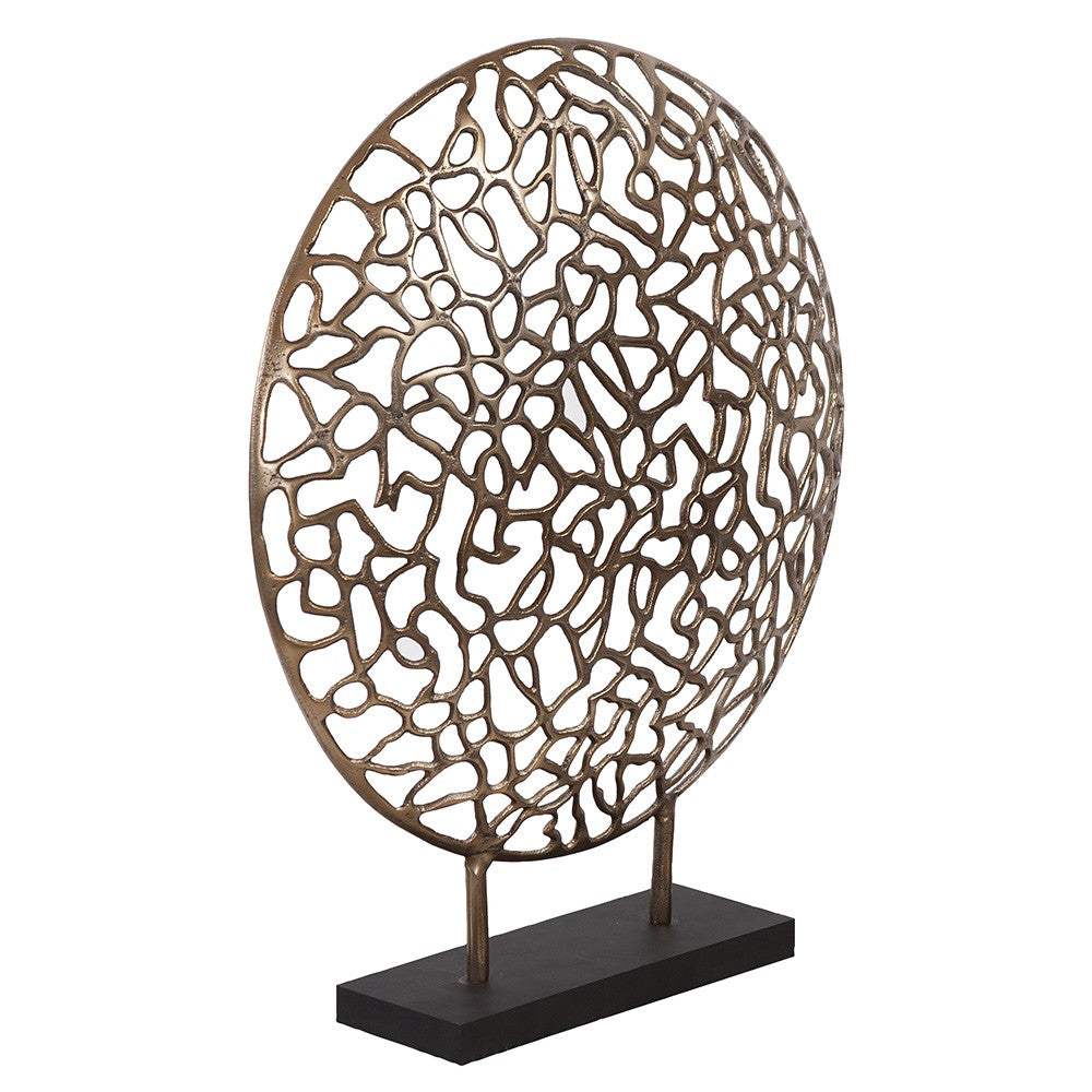Bronze and Black Abstract Coral Sculpture - Homeroots - Flyclothing LLC