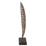 Bronze and Black Abstract Coral Sculpture - Homeroots