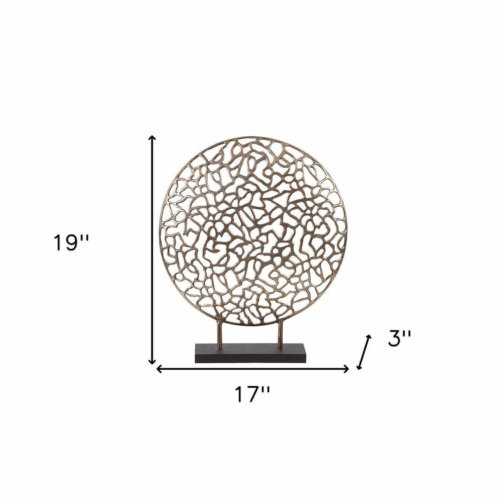 Bronze and Black Abstract Coral Sculpture - Homeroots - Flyclothing LLC