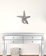 15' Silver Pewter Textured Starfish Wall Art Unframed Textual Art Wall Art - Homeroots - Flyclothing LLC