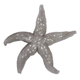 19" Silver Pewter Textured Starfish Wall Art - Homeroots