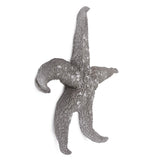 19" Silver Pewter Textured Starfish Wall Art - Homeroots