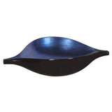 Sleek Blue and Black Lacquer Centerpiece Eye Bowl - Homeroots - Flyclothing LLC