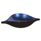 Sleek Blue and Black Lacquer Centerpiece Eye Bowl - Homeroots - Flyclothing LLC
